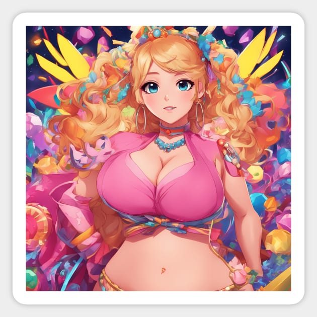 Best seller Full-Size Fantasy beauty Sticker by animegirlnft